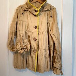 Women's Stylish Tan HEI HEI Hooded Jacket